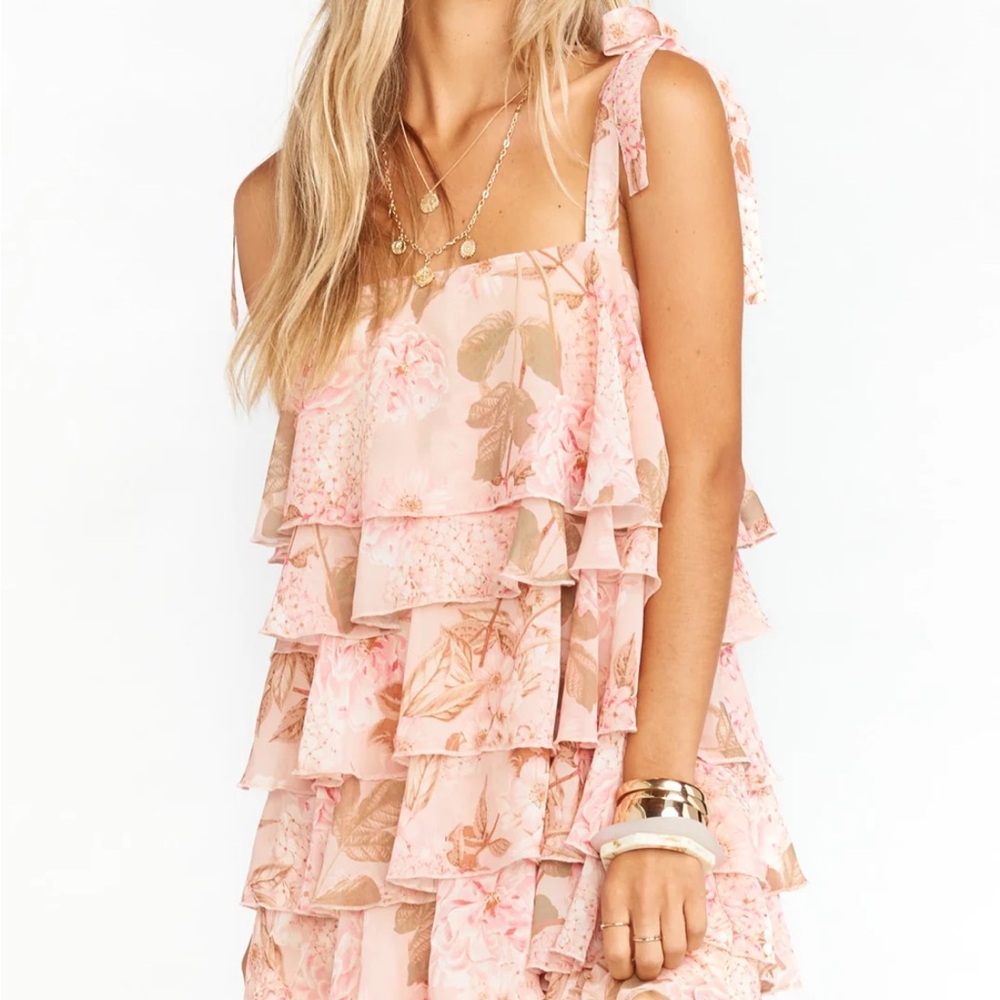 Show Me Your Mumu Ruffle Mini Floral Dress